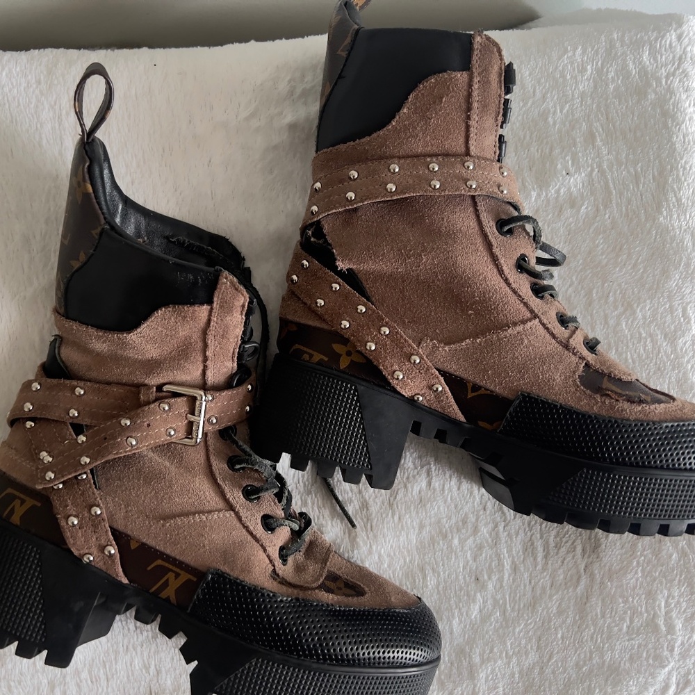 louis vuitton combat boots